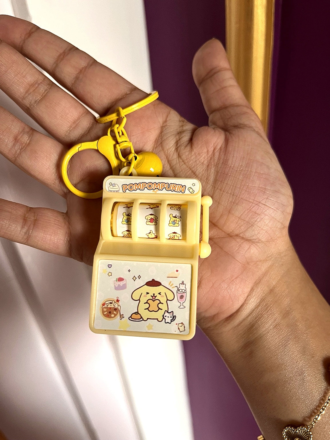 ✨ Kawaii Mini Slot Machine Keychain
