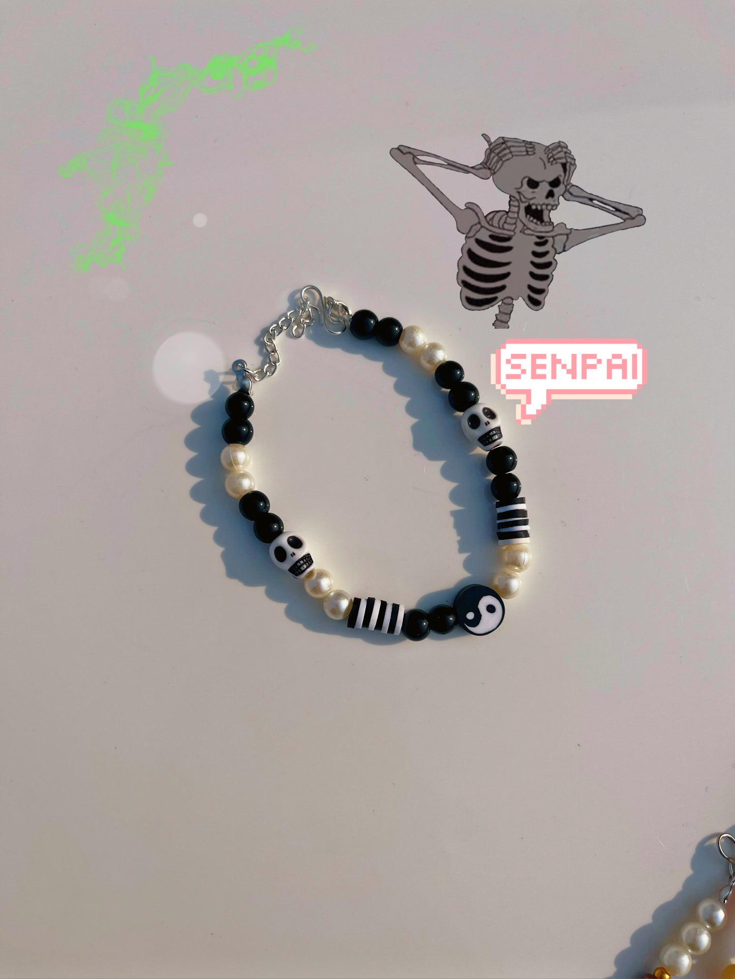 Skull black theme bracelet 💀