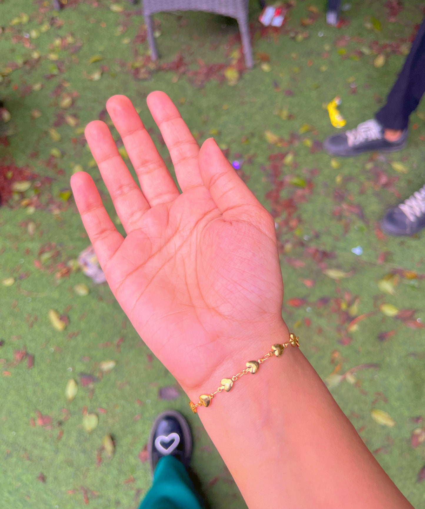 Amore heart chain bracelet ✨made with premium quality metal | adjustable |minimal ❣️