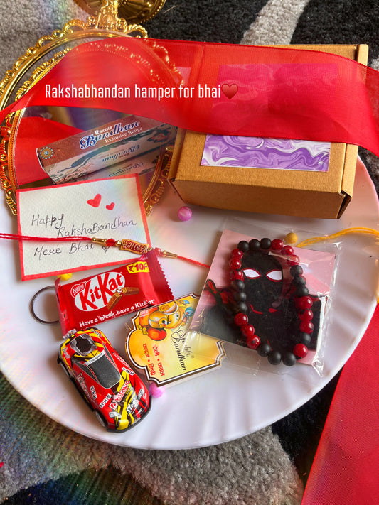 Rakhshbhandan hamper for bhai🥰 (consist of 6 items as shown ) read description for more details!