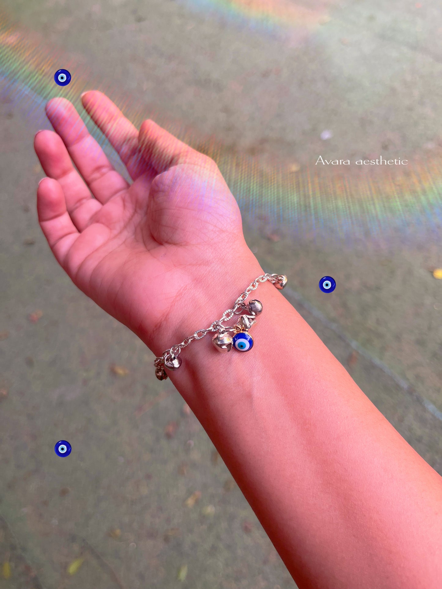 Evil eyes ghungroo bracelet 2.0 (stainless steel , adjustable, anti tarnish)💌🧿 (Due to high demand prepaid orders are acceptable )