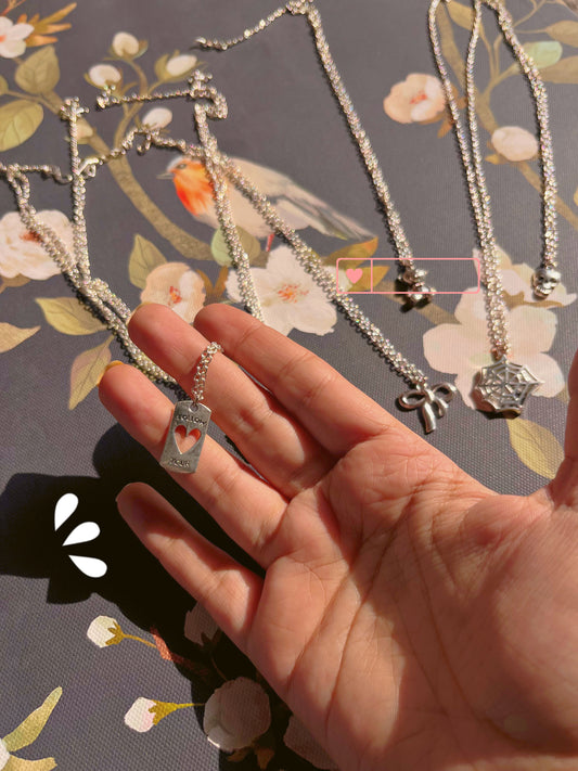 Follow your heart ♥️charm necklace Genz Vibes