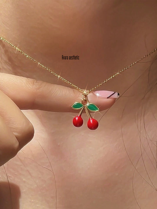 Cherry pendent necklace 🍒