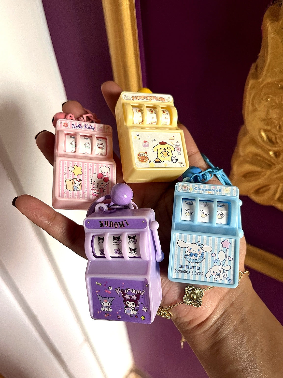✨ Kawaii Mini Slot Machine Keychain