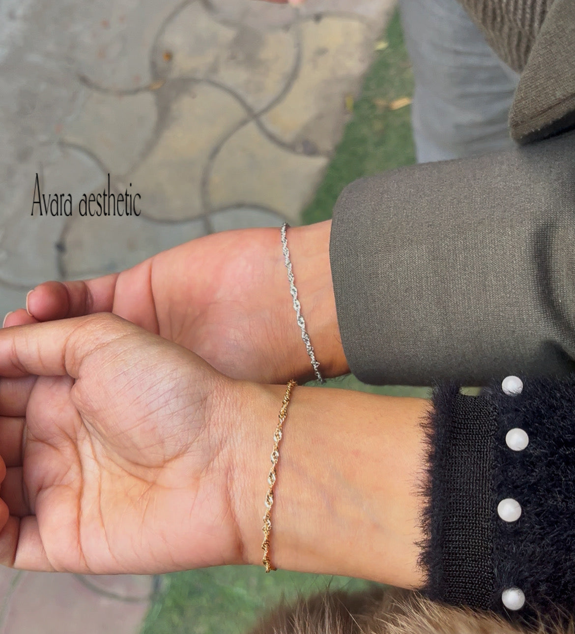 Minimal Rope Chain Lover rope minimal chain couple bracelets ( pair of two bracelets as s ...