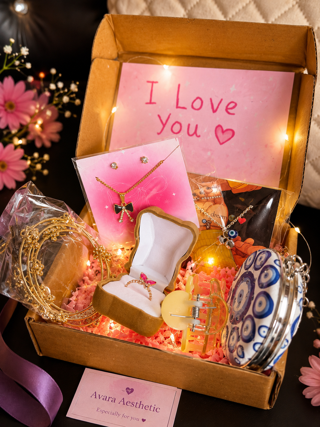Dreamy Love Surprise Hamper – Premium Jewelry & 🎁gift box💖🎀