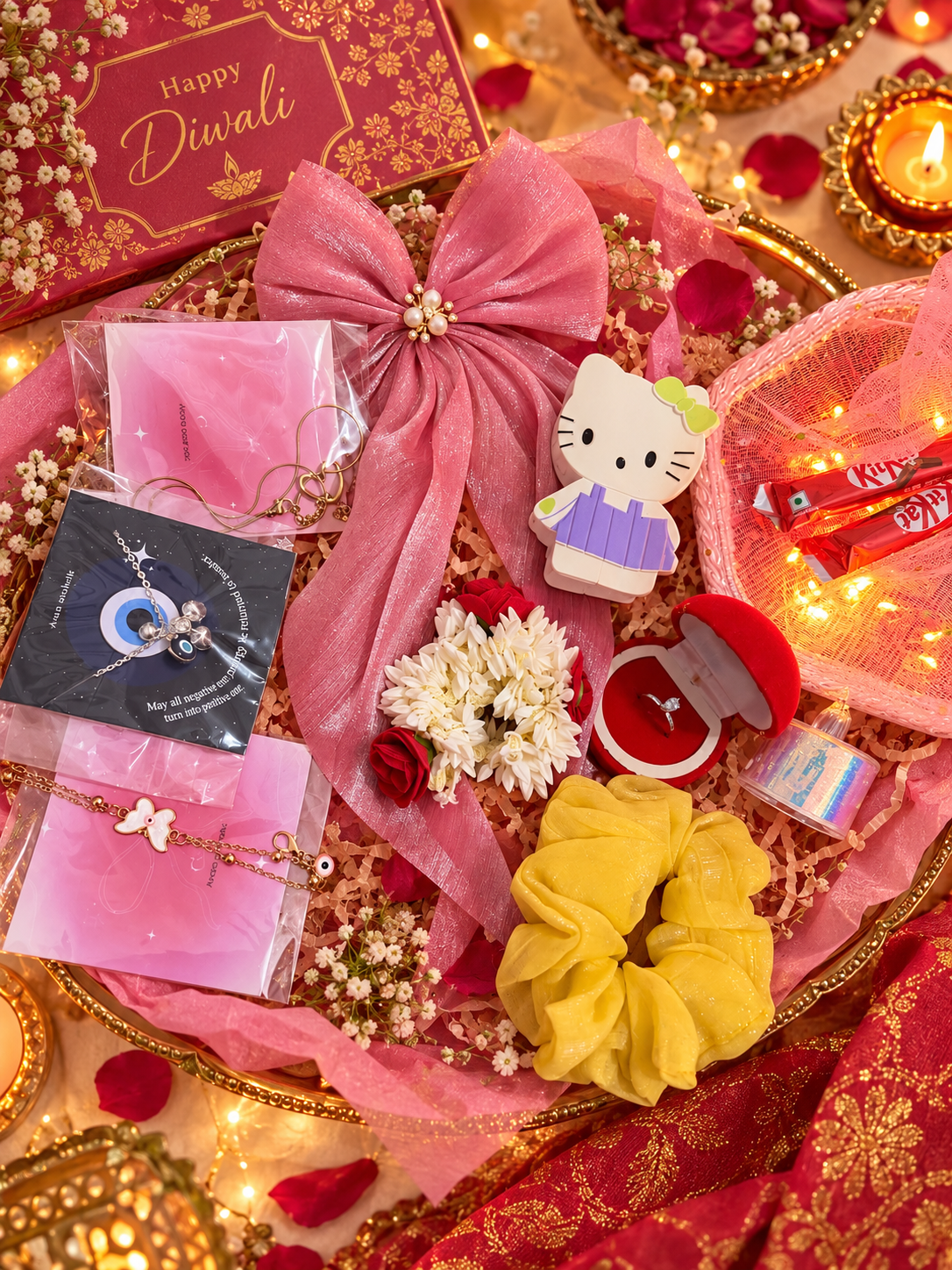 Diwali Dolchi hamper for her🥹🌙Festive edit diwali theme hamper curated with love (Consist of 10 goodies product)🥹✨🎁