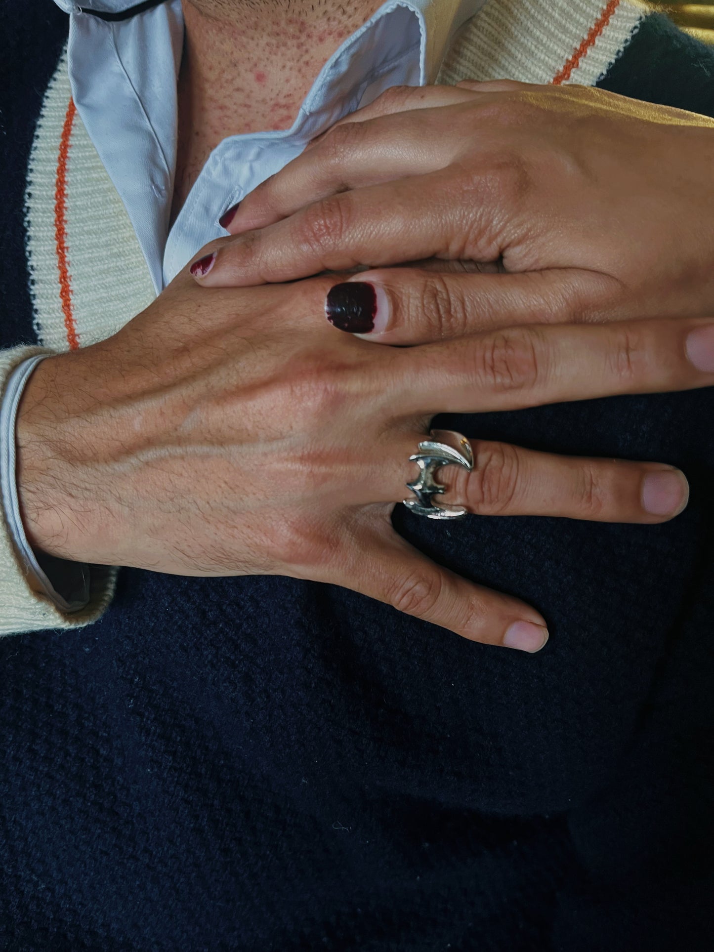 Batcore Batman theme ring 🦇 Gothic | stainless | adjustable | anti tarnish