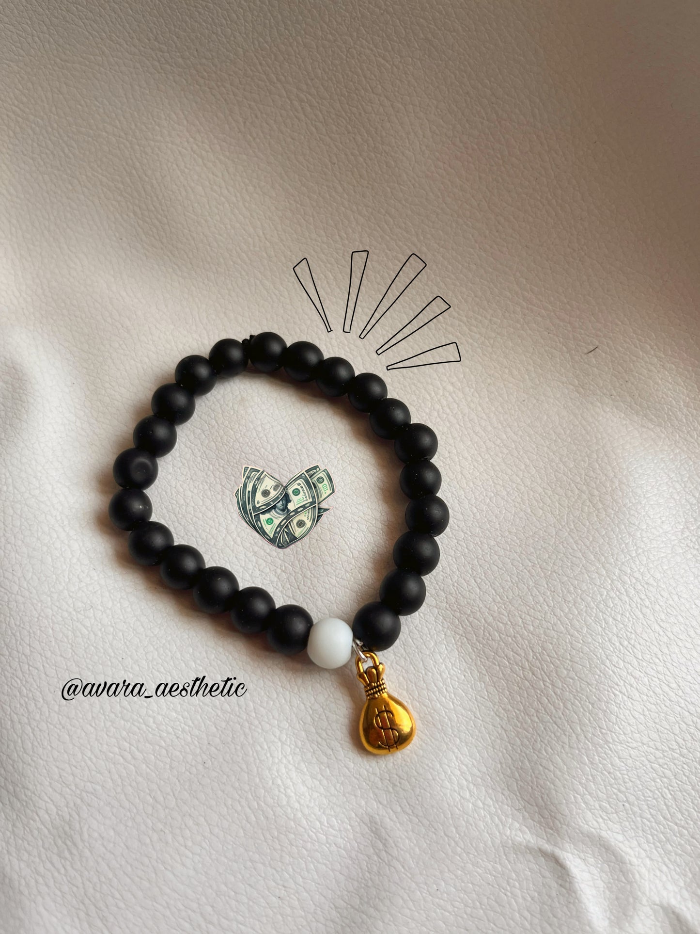 Money bag matt stone back bracelet💰🤑