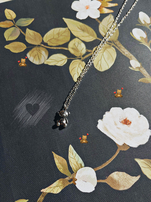 Teddy 🧸 charm necklace Genz vibes