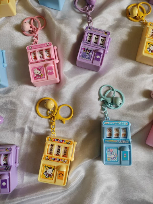 ✨ Kawaii Mini Slot Machine Keychain