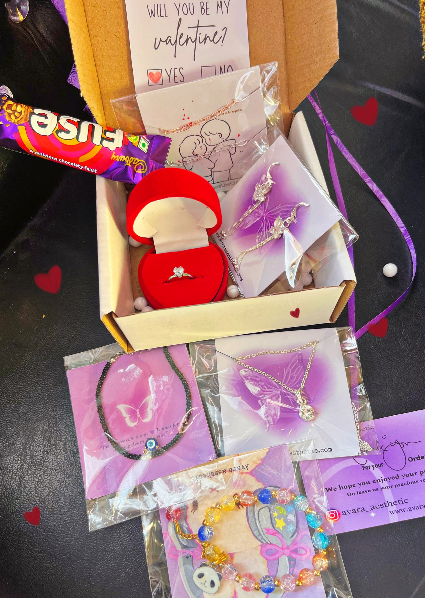 Valentine day special hamper for her💌💝🎁❤️( consist of 7 products in a box) 🥹