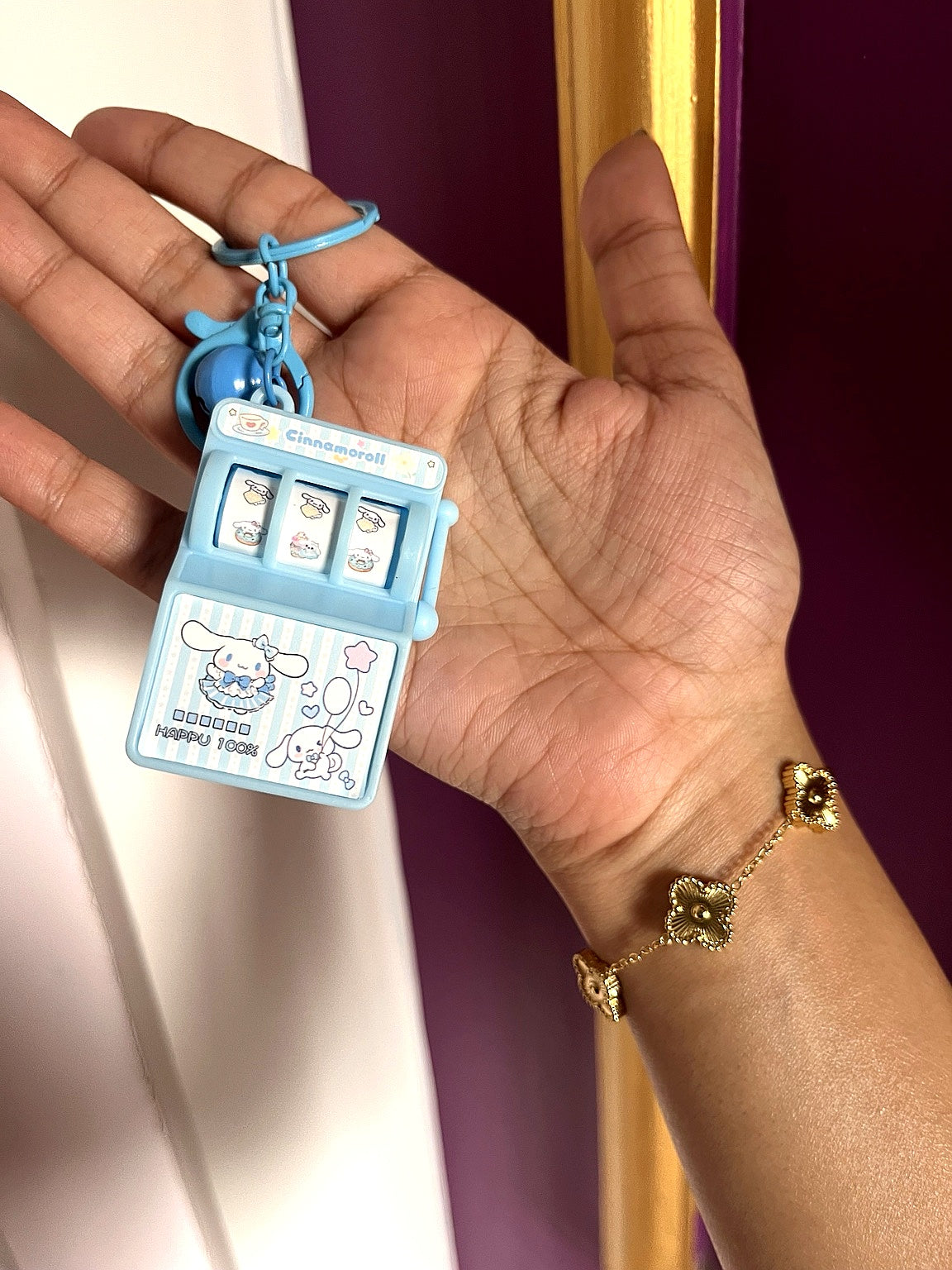 ✨ Kawaii Mini Slot Machine Keychain