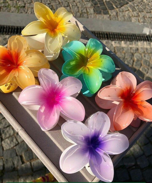 Mermaid theme viral flower clawclips 🌸🪷🌼🌷🌻 ( select color from below ) large sizes!