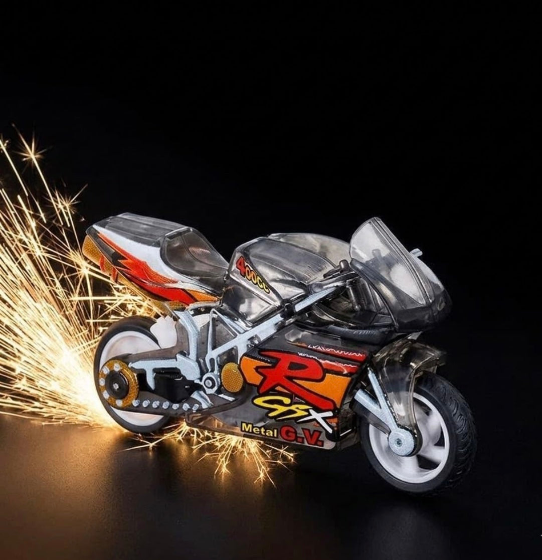MotoSpark LED Bike Keychain ✨🏍️ tiny bike crazy ⚡️sparks