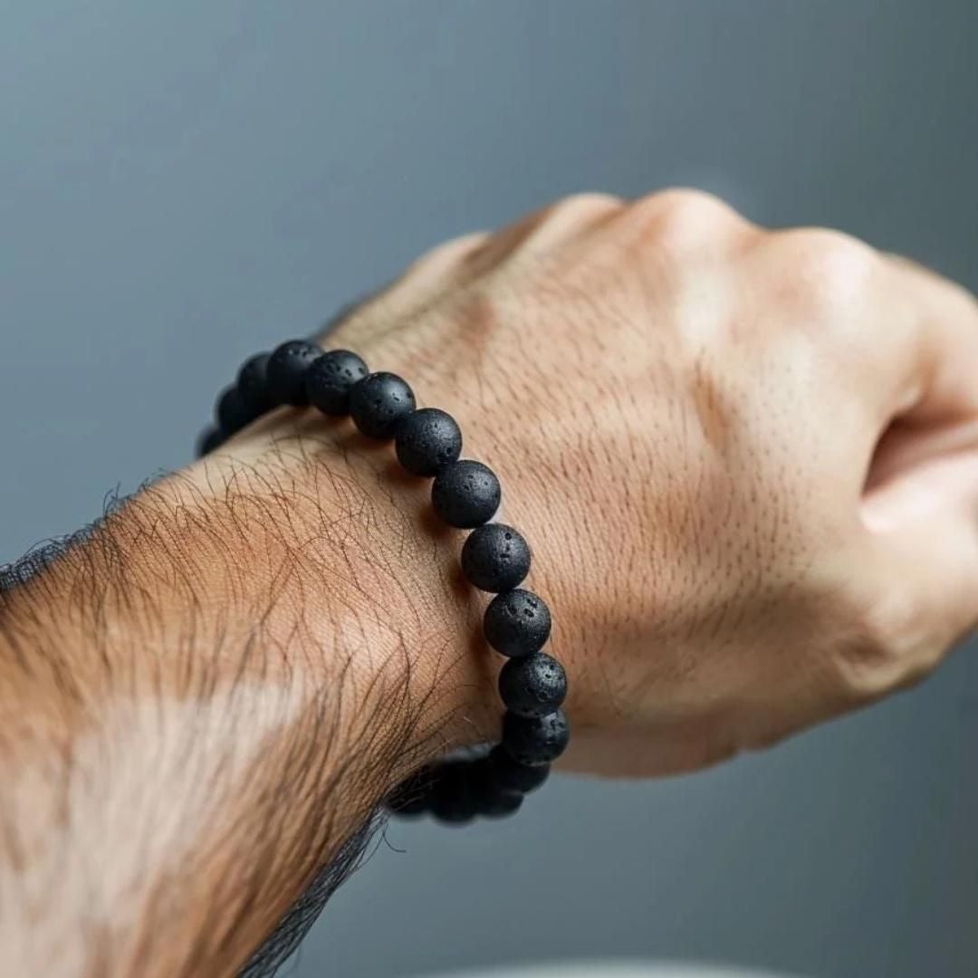 Lava stone beaded bracelet 🖤Premium | stuble| iconic.